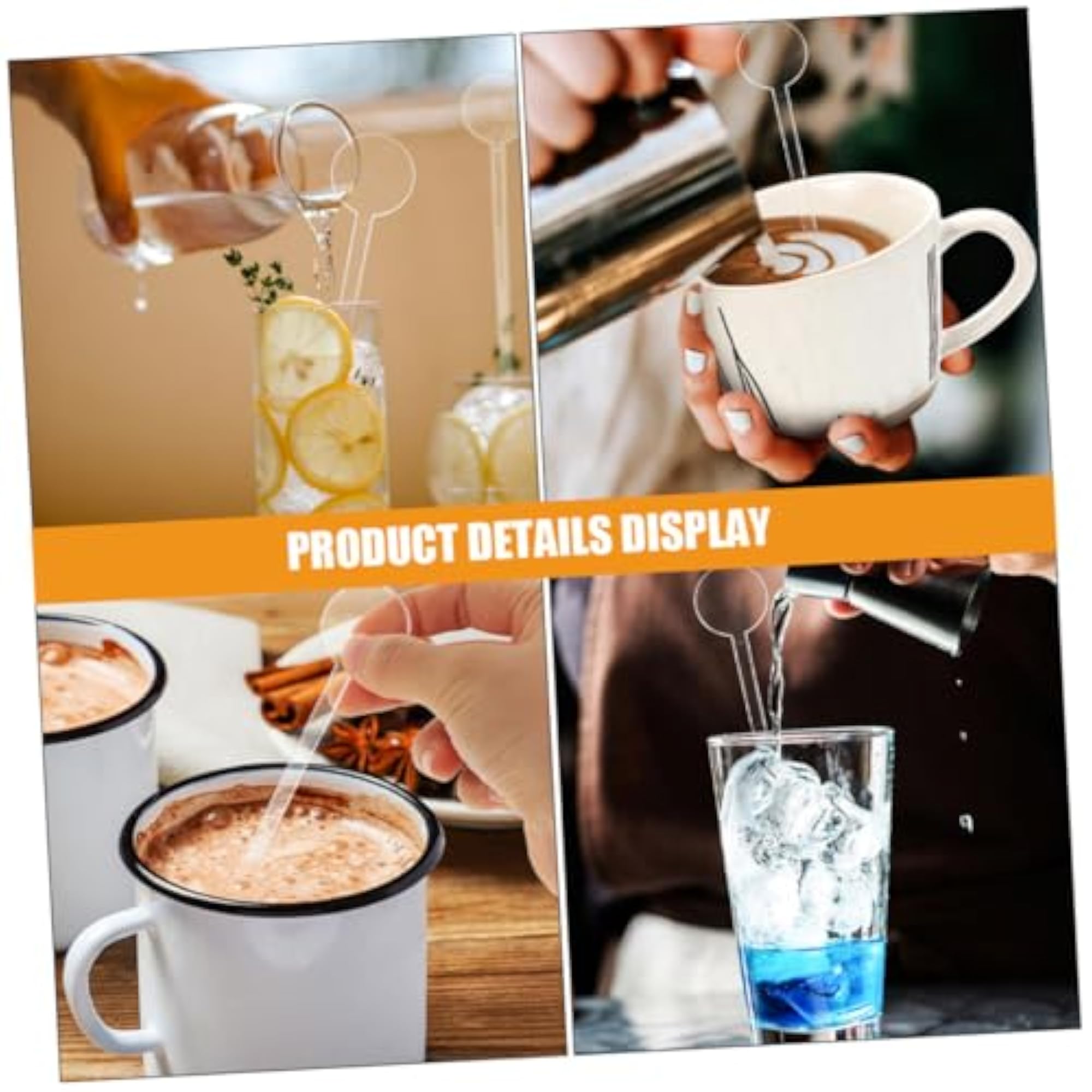 Drink Stirrers 40 Pcs Reusable Stir Sticks